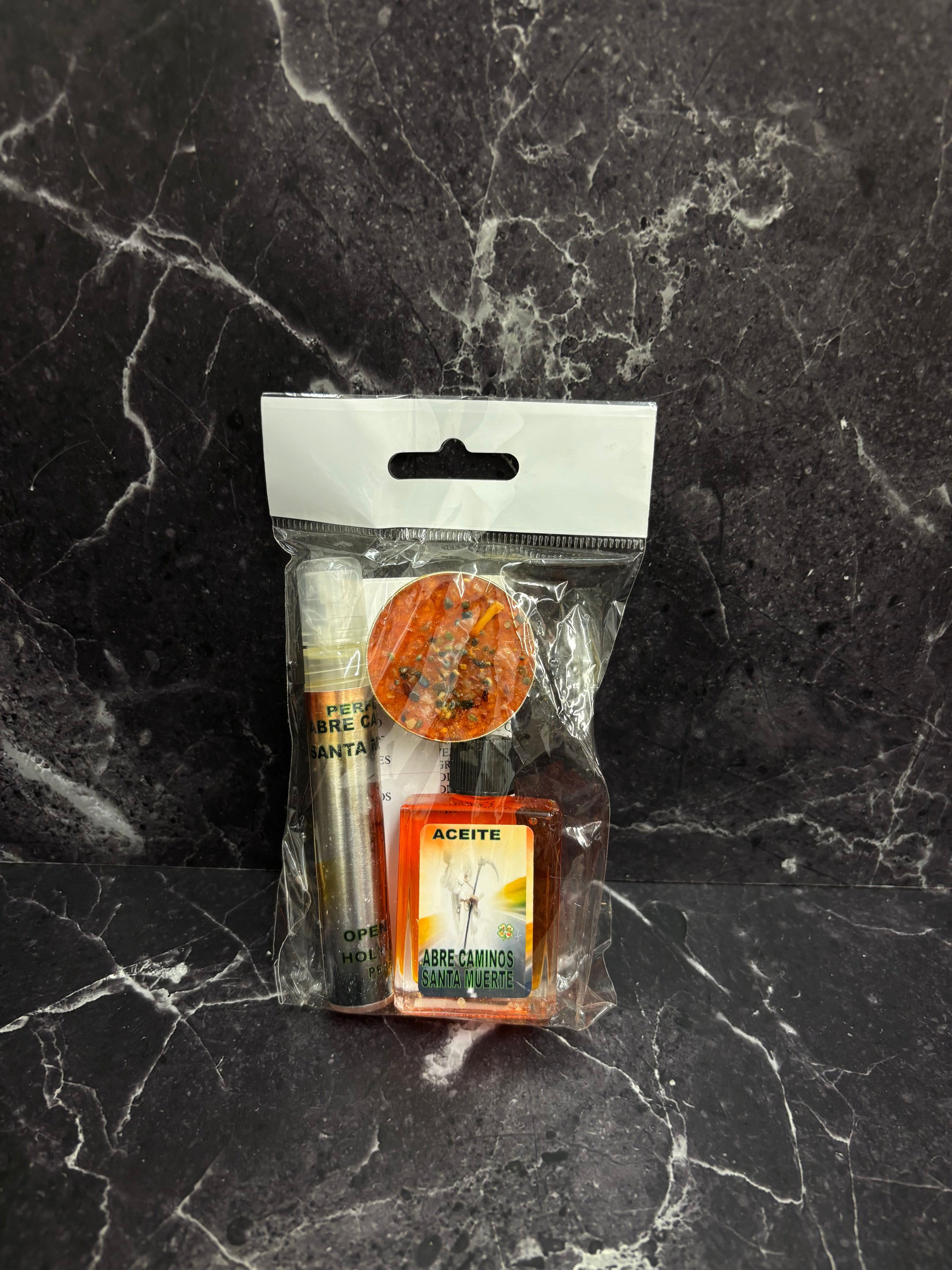 Santa Muerte Abre Caminos Ritual Kit – Road Opener for Success & New Opportunities