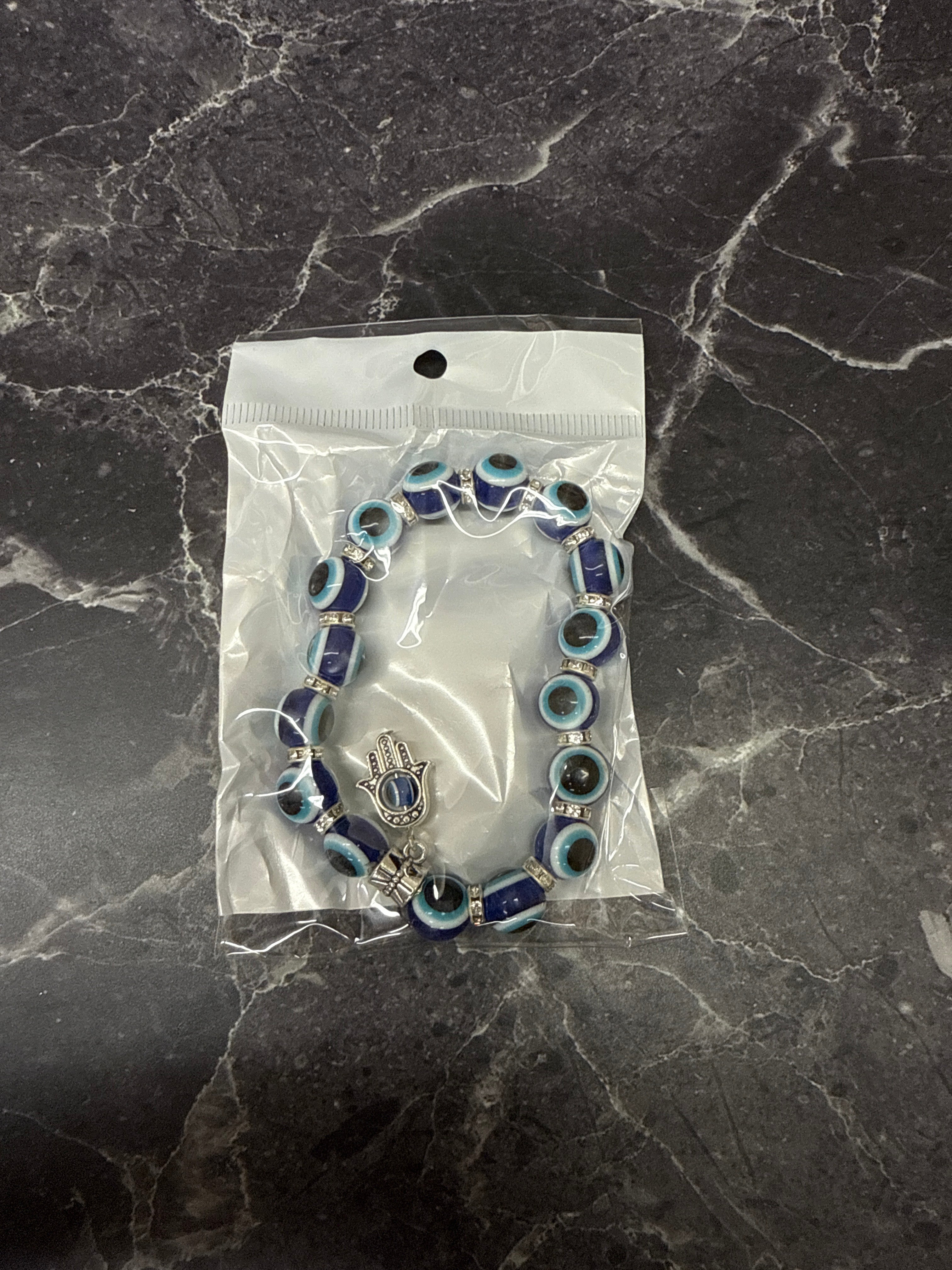 ✨ Evil Eye Protection Bracelets with Hamsa Charm – Multiple Colors ✨