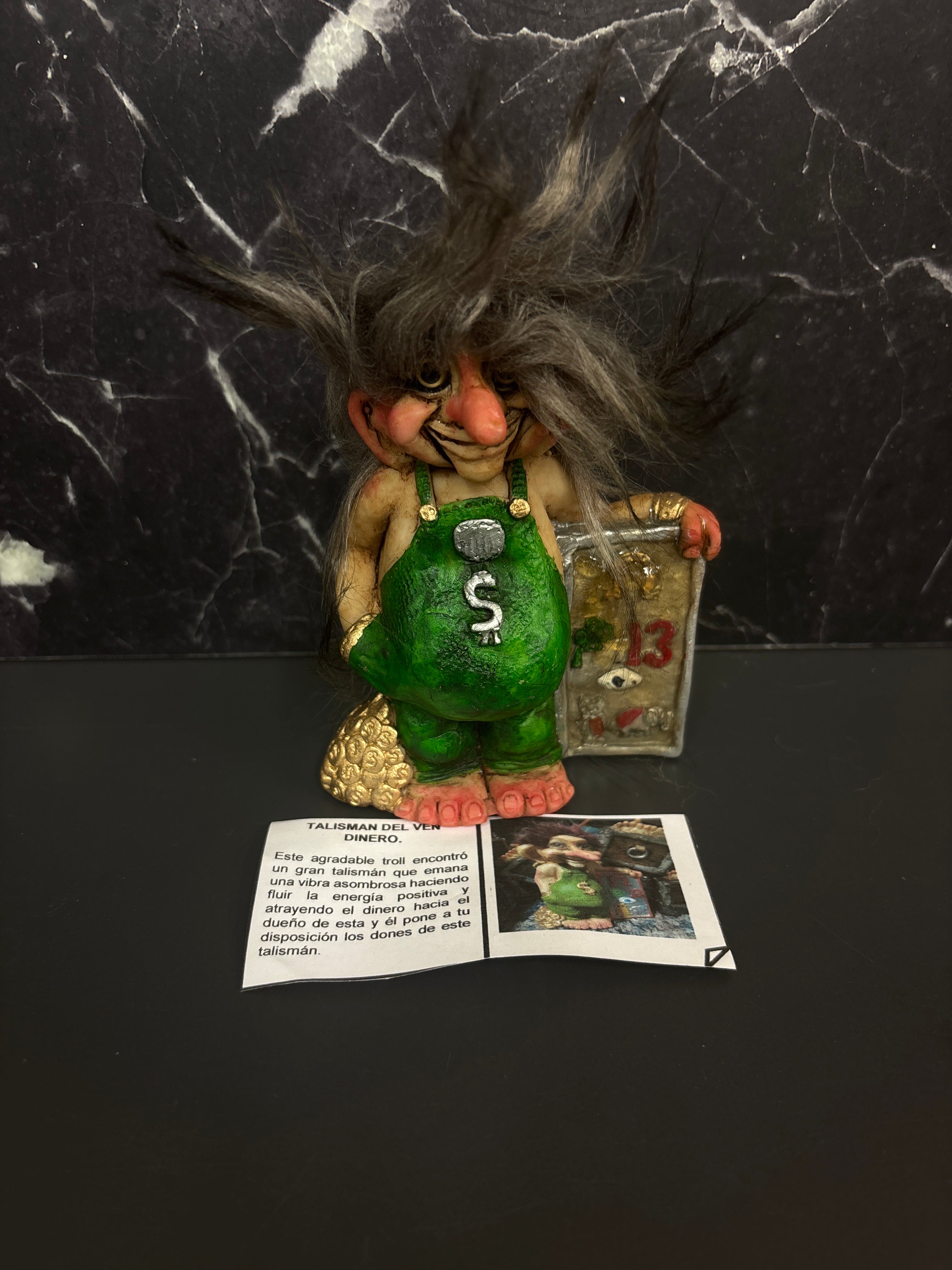 Tailsman Del Venturoso Dinero Troll Figurine