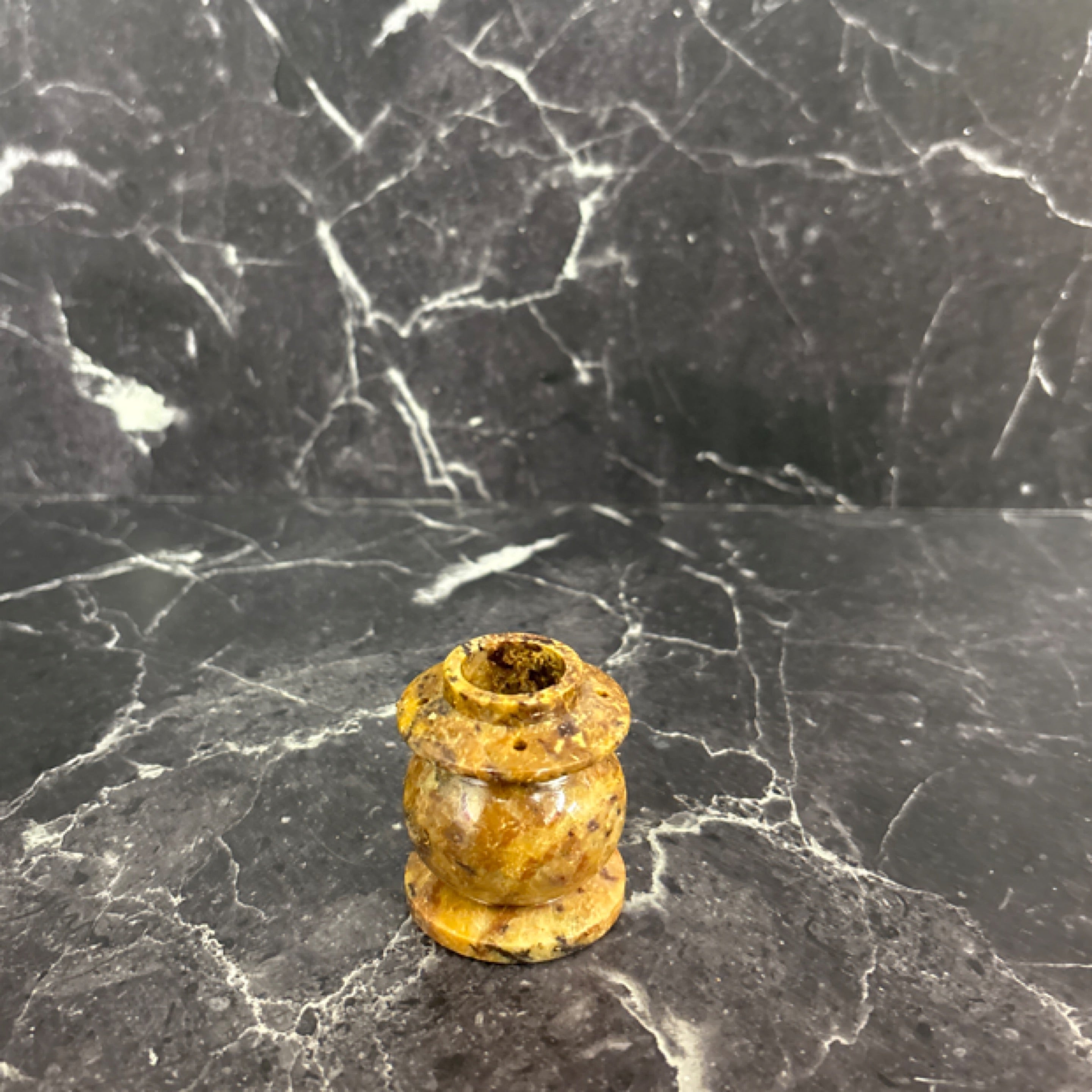 Mini Stone Incense Burner – Hand-Carved Holder