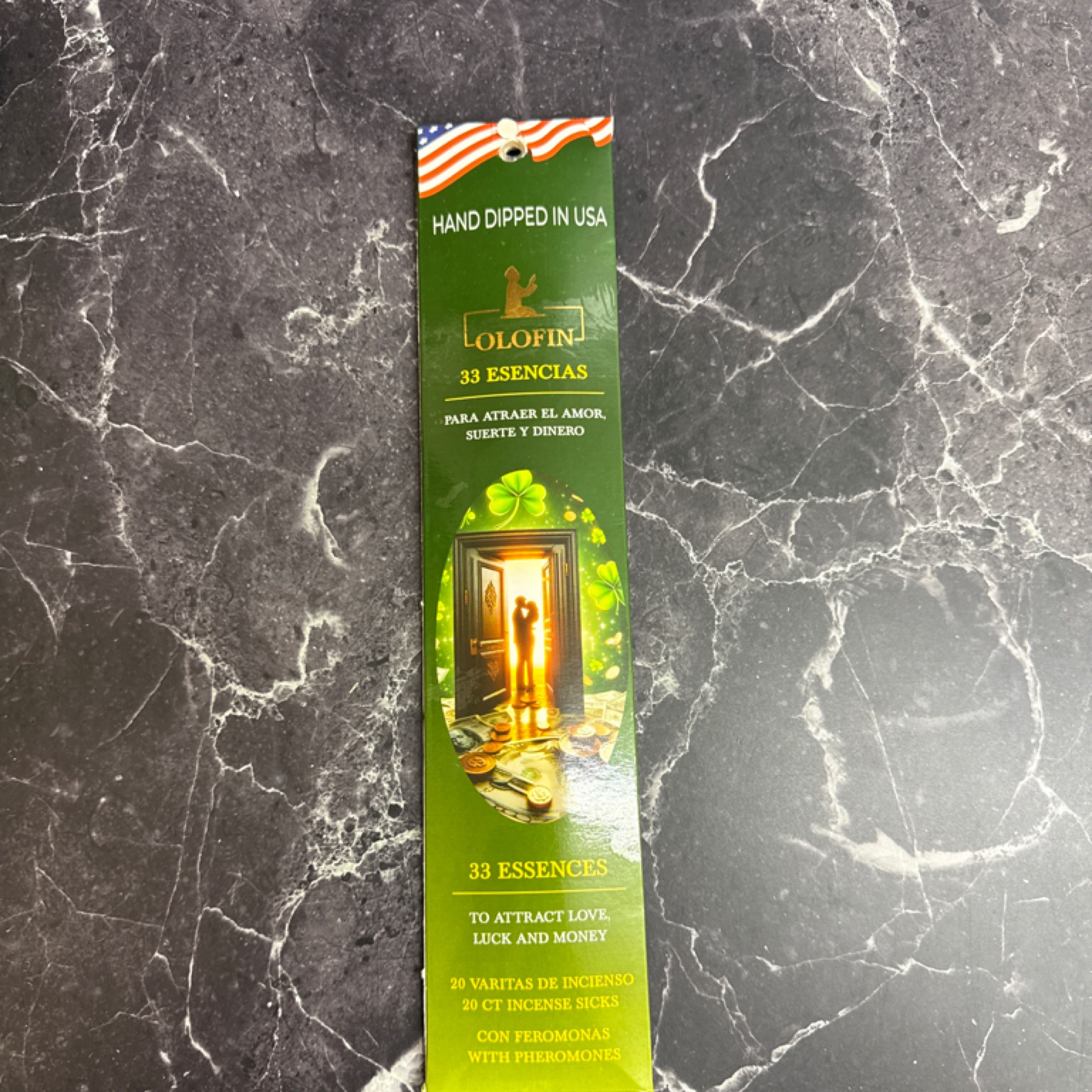 Olofin 33 Essences Incense – Love, Luck & Money (20 Sticks)