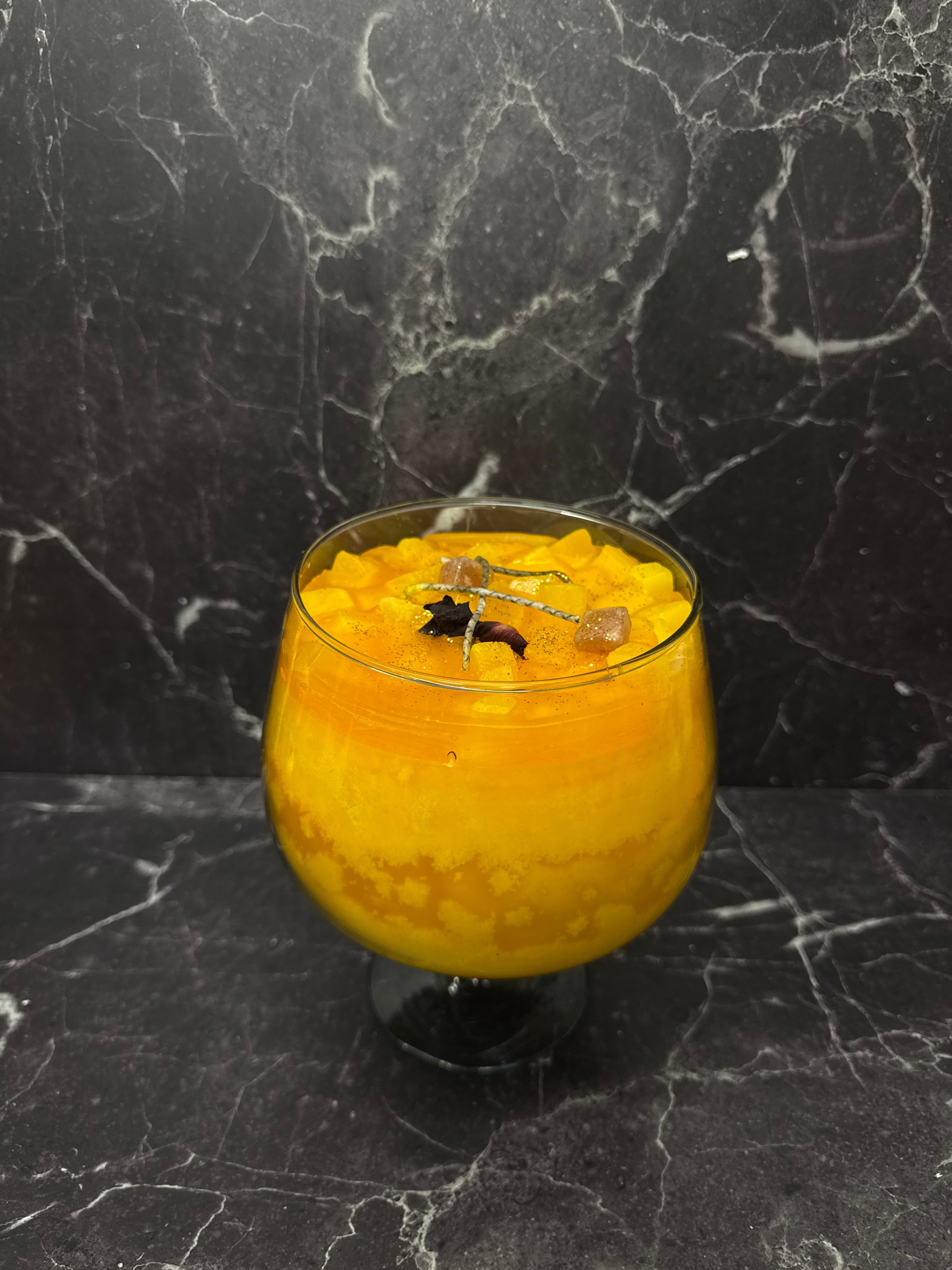 Crystal Glass Intention Candles – Gold, Yellow, & Red