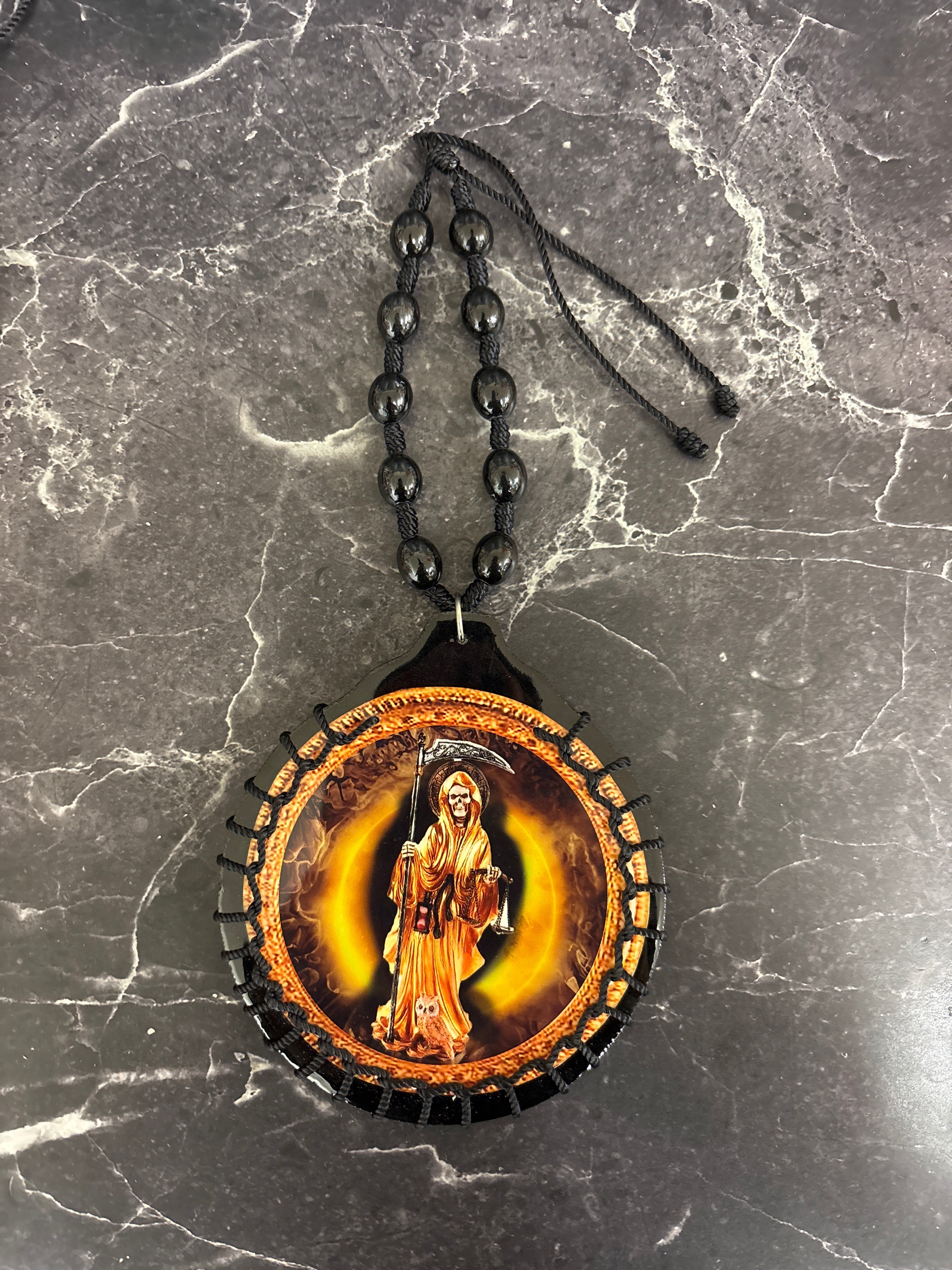 Santa Muerte Hanging Amulet