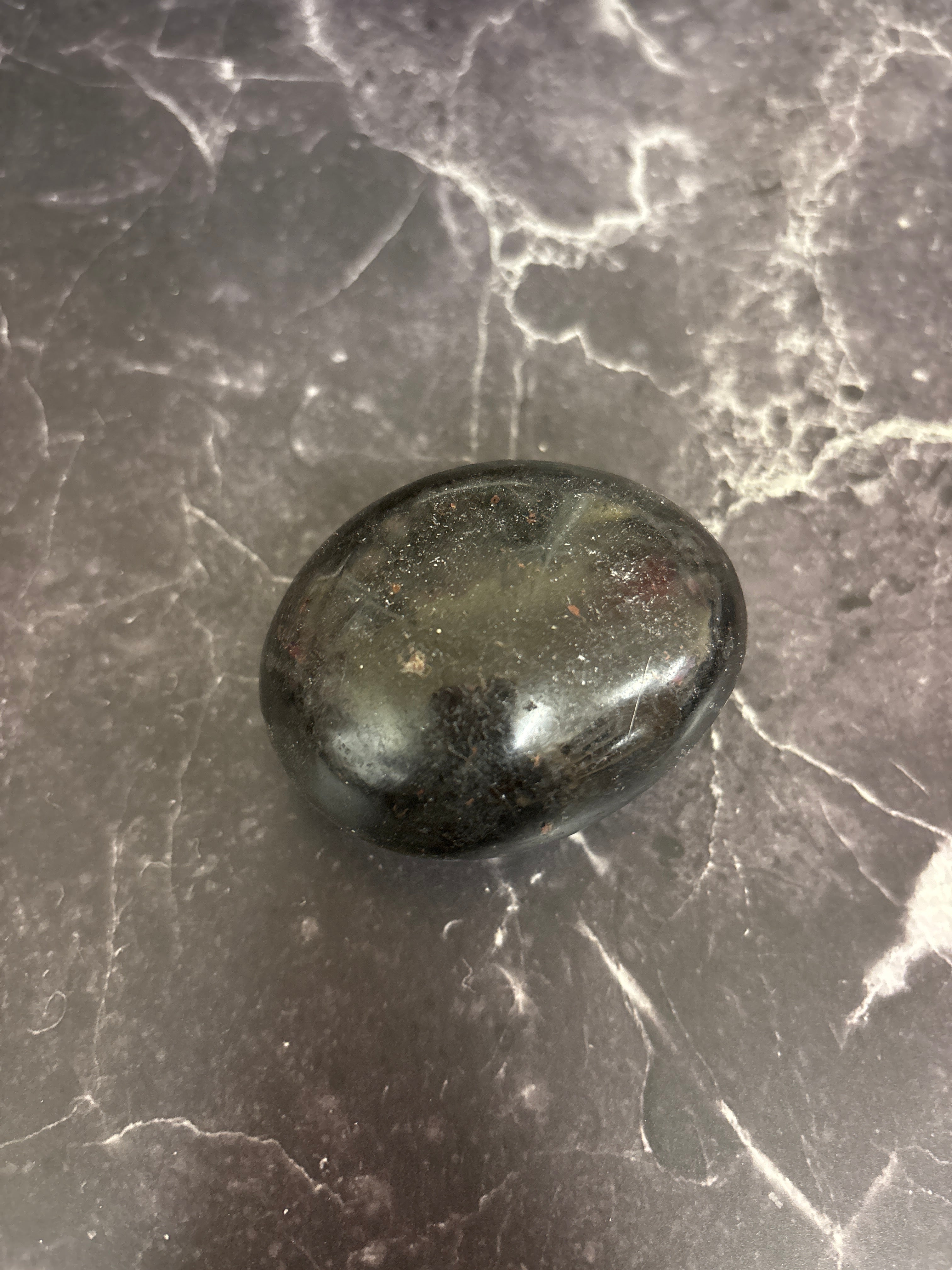Black Tourmaline Palm Stone