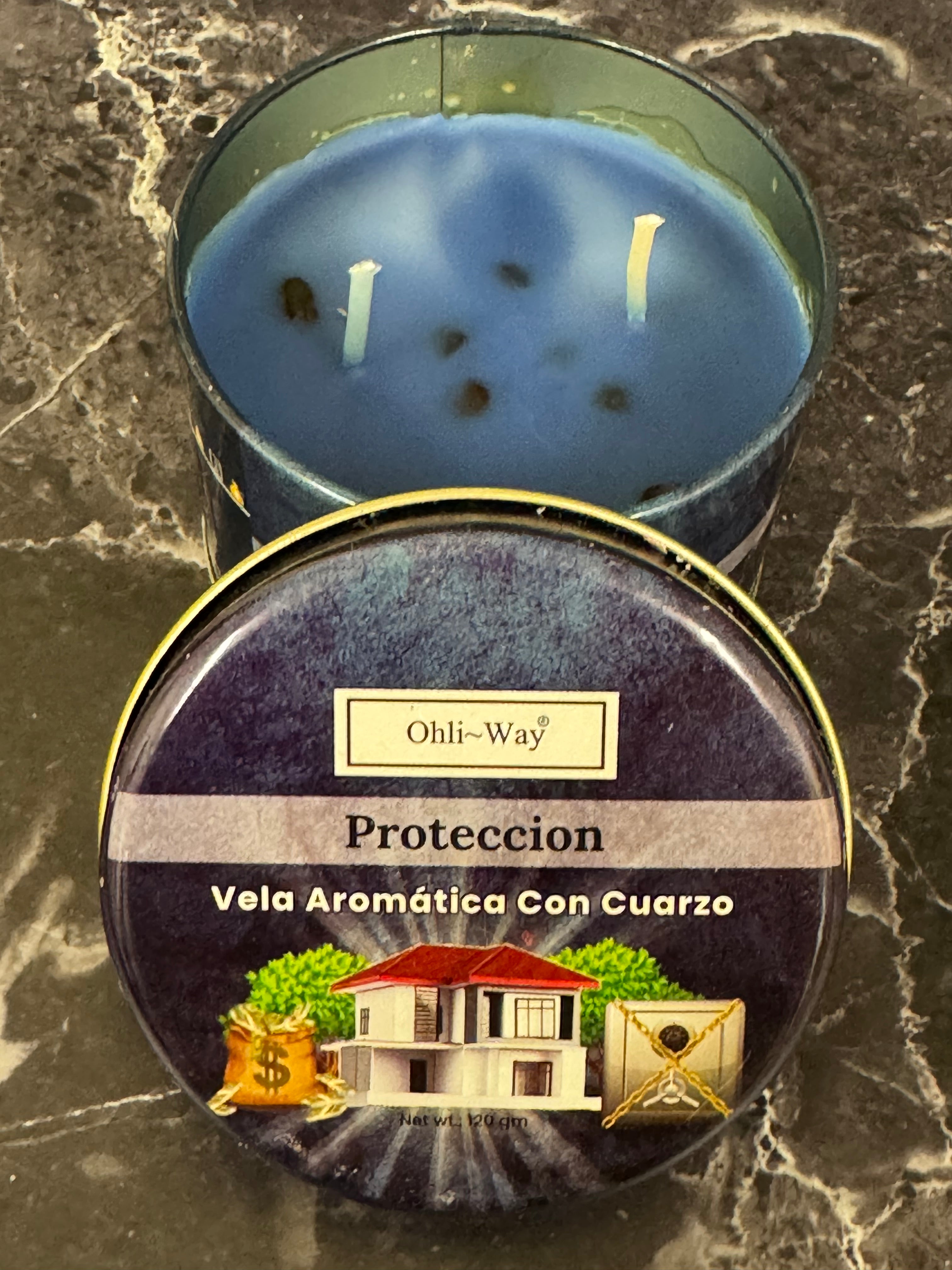 Ohi-WAY Candle Procteccion Vela Aromatica Cuarzo