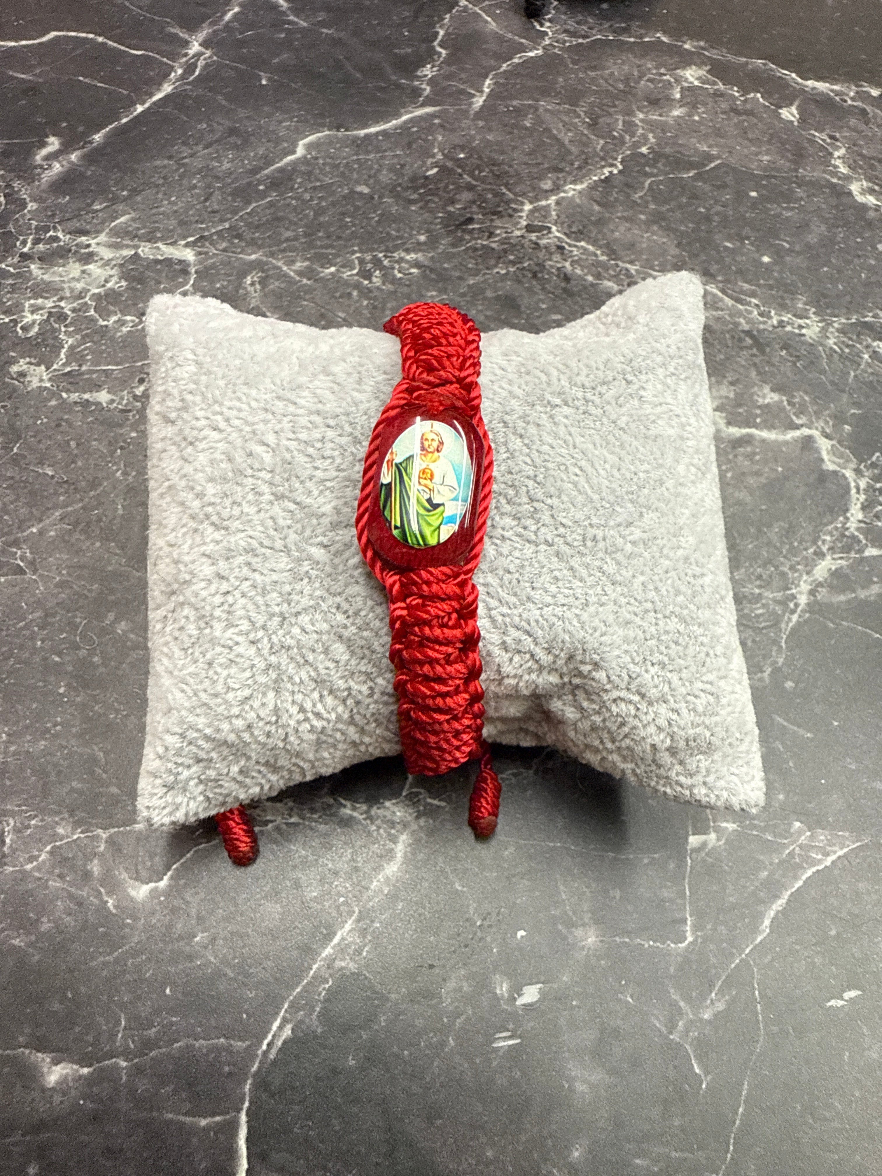 Saint Jude Adjustable Cord Bracelets – Red & Black Variants