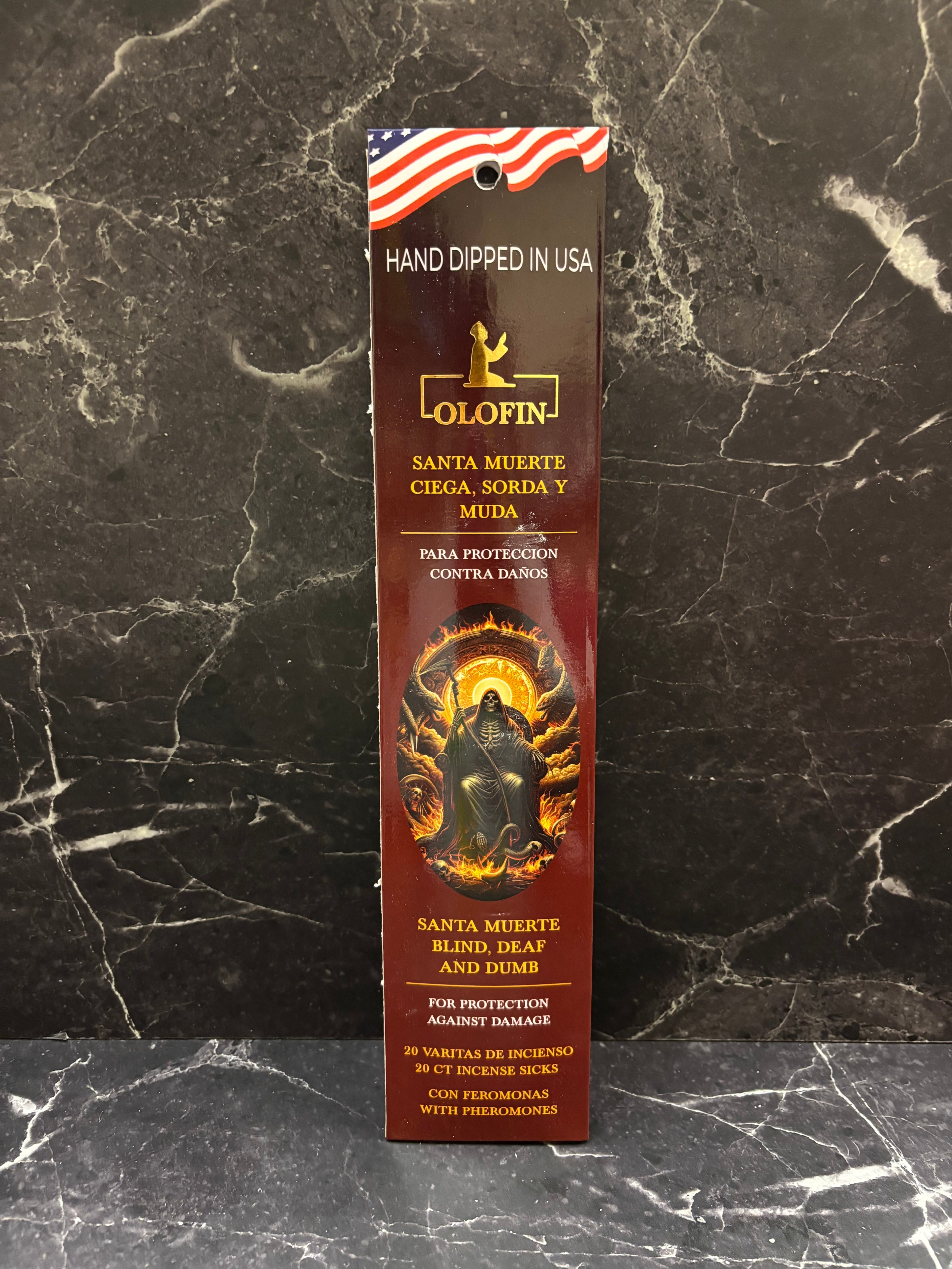Olofin Santa Muerte Ciega Sorda y Muda Incense Sticks