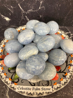 Blue Calcite Palm — Stone of Calm & Clarity