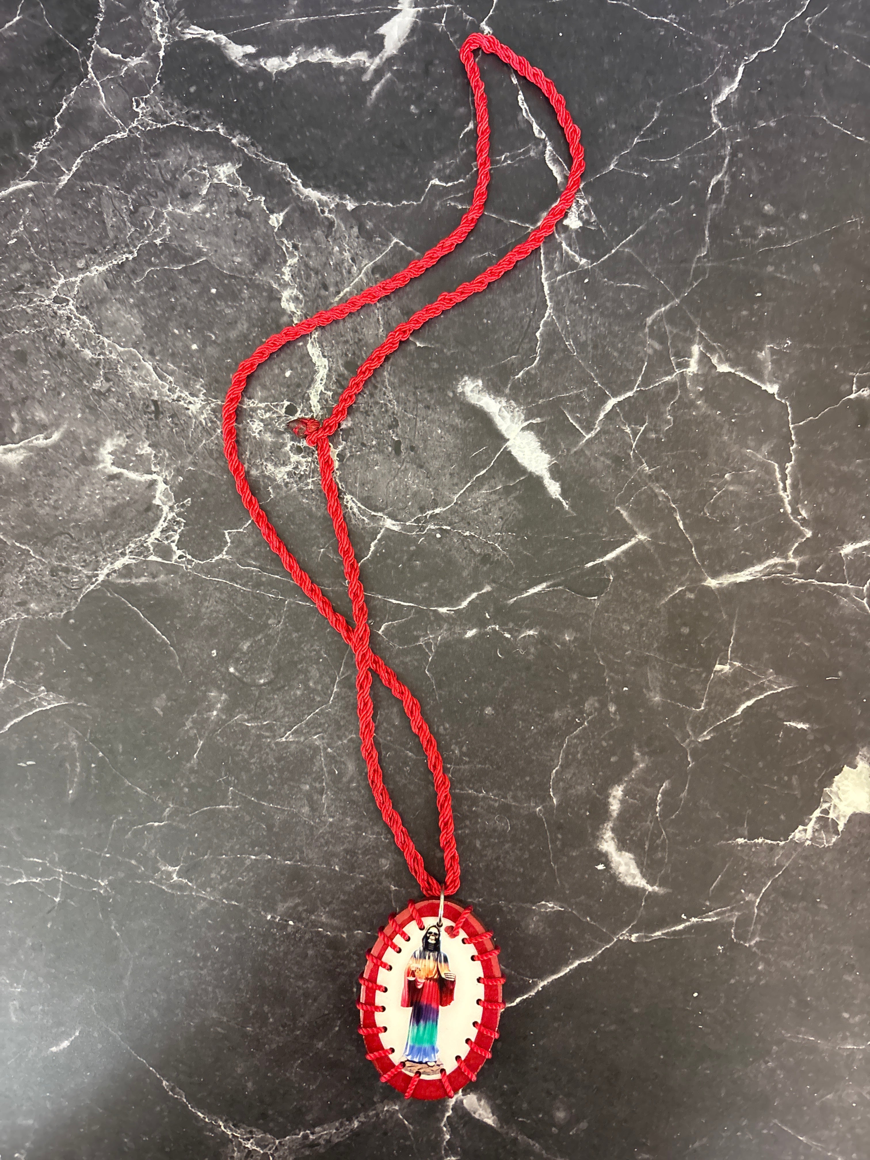 Santa Muerte Corded Necklaces