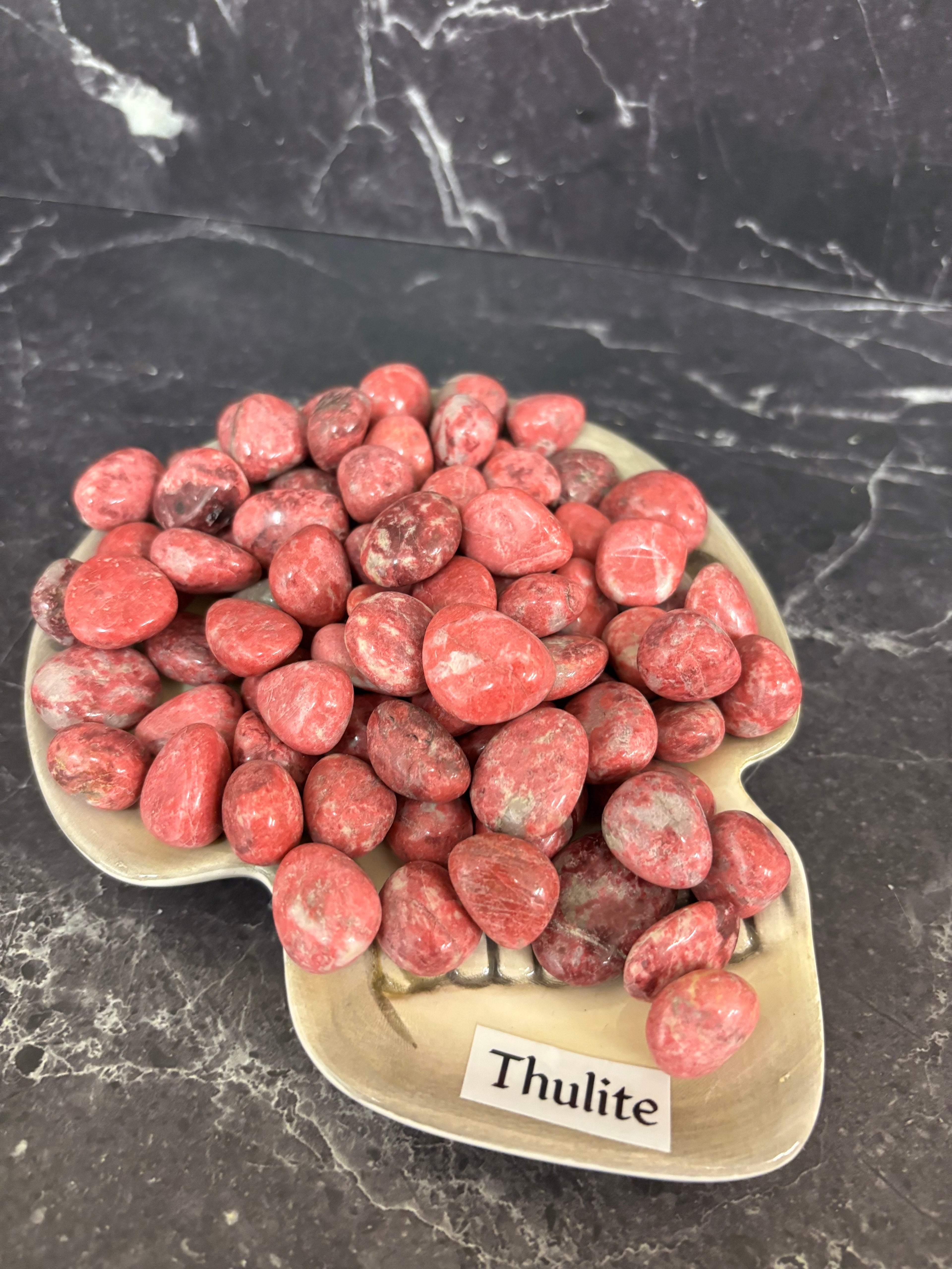 Thulite Tumbled Stone — Stone of Love, Vitality & Positive Energy