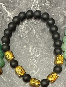✨ Gold Buddha Beaded Bracelet Collection – Energy, Balance & Spiritual Protection
