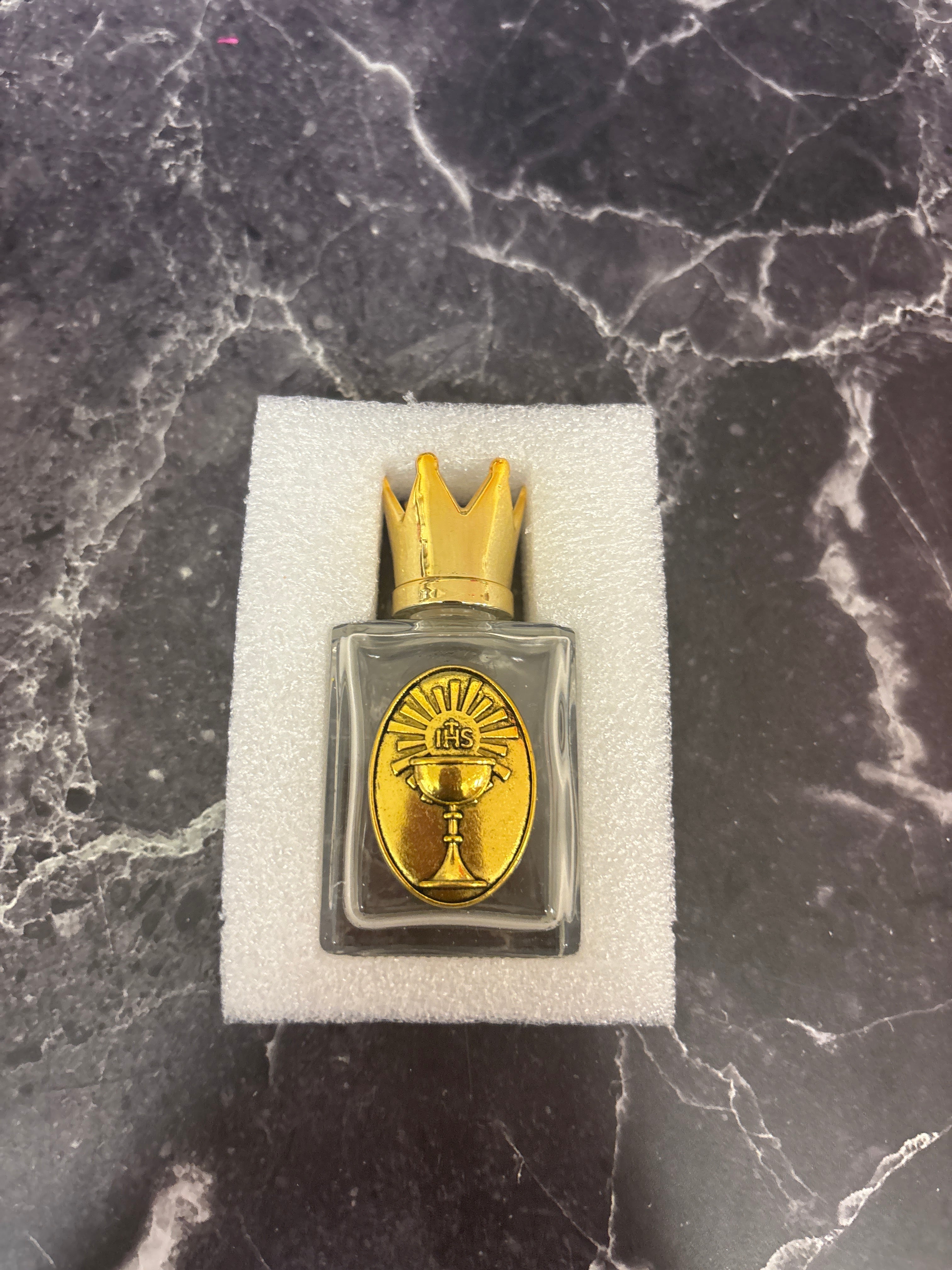 Holy Communion Glass Bottle With Crown Cap