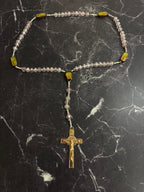 Our Lady of Guadalupe Rosary with Crystal & Wooden Beads — 2 Variants