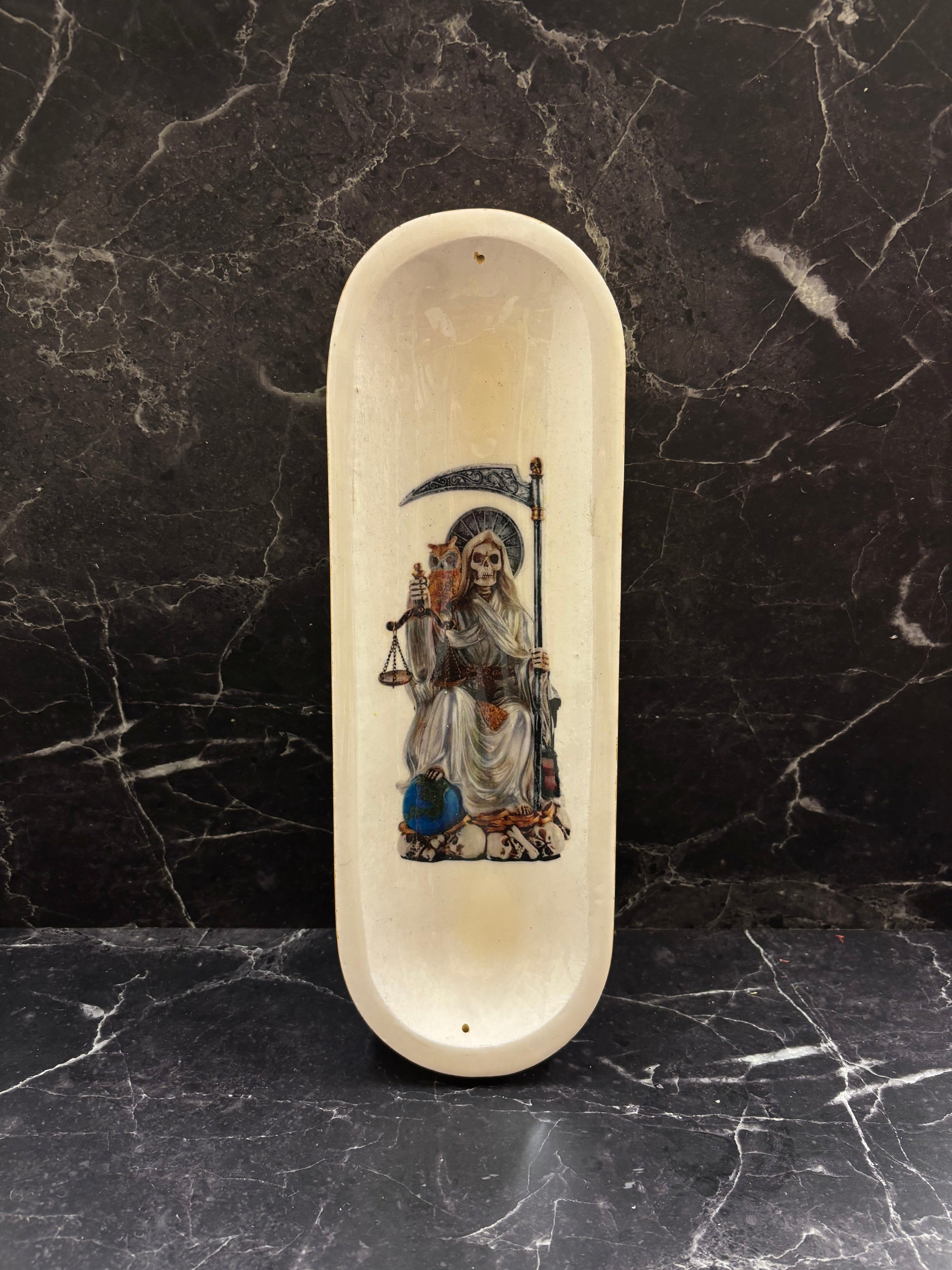 Incense Holder Plate Santa Muerte